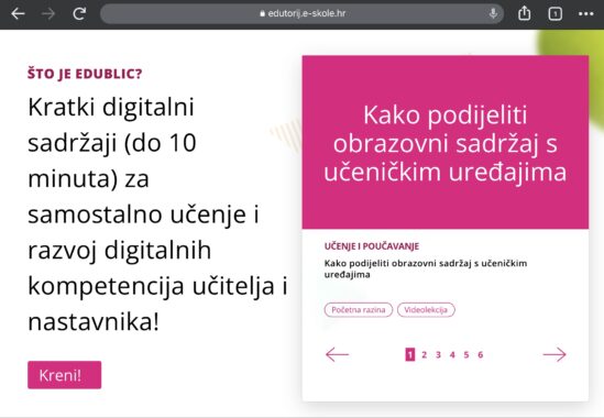 Naslovna stranica EduBlica na Edutoriju